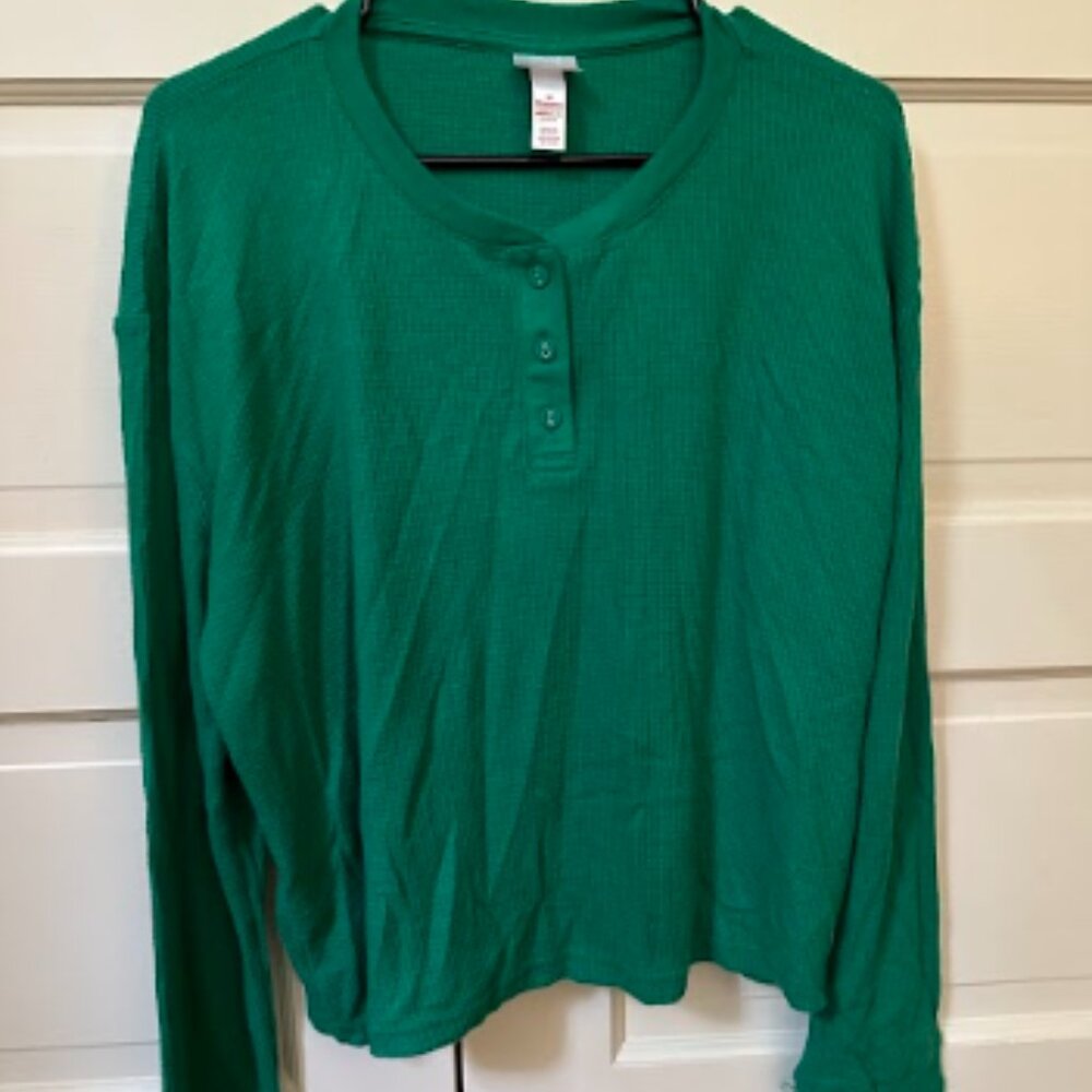 Green Henley Shirt